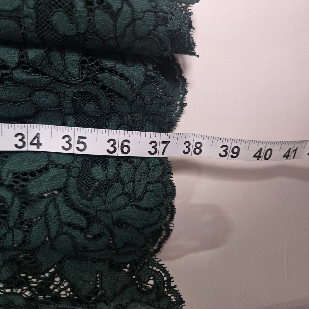 Jack Wills Hunter Green Lace Pleated Sleeveless Dress - Picture 8 of 8